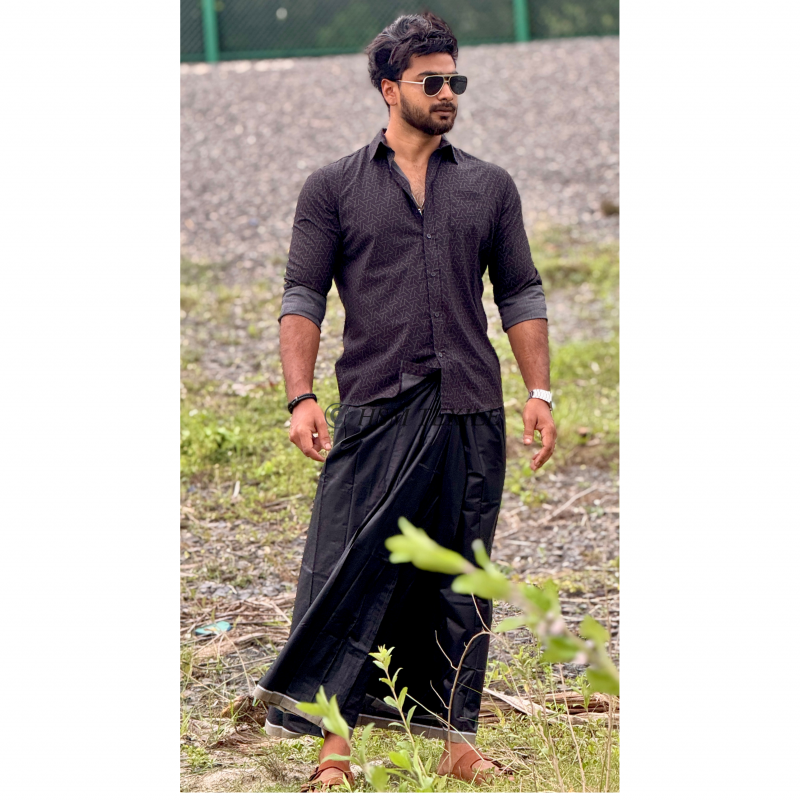 সলিড পাইর চেক লুঙ্গি 7